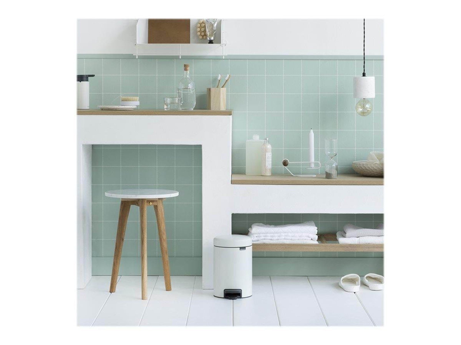 brabantia newIcon - rubbish bin - 3 L - white brabantia newIcon - rubbish bin - 3 L - white